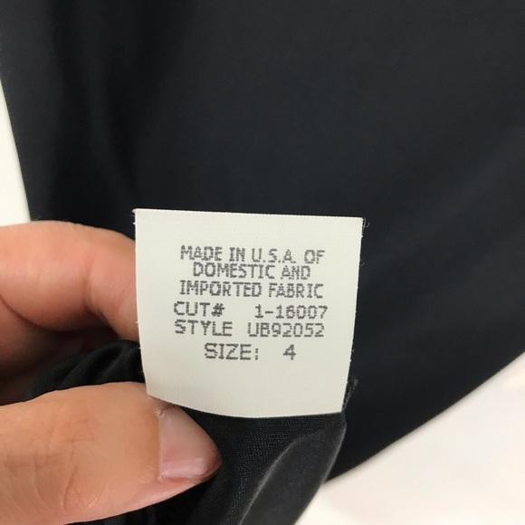 VINTAGE David Meister Black Sleeveless Mini Dress - Picture 12 of 15